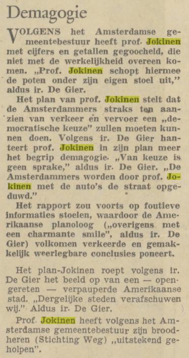 Demagogie. Algemeen Handelsblad. Amsterdam, 12-12-1967. Geraadpleegd op Delpher op 06-03-2025, https://resolver.kb.nl/resolve?urn=KBNRC01:000034294:mpeg21:p002